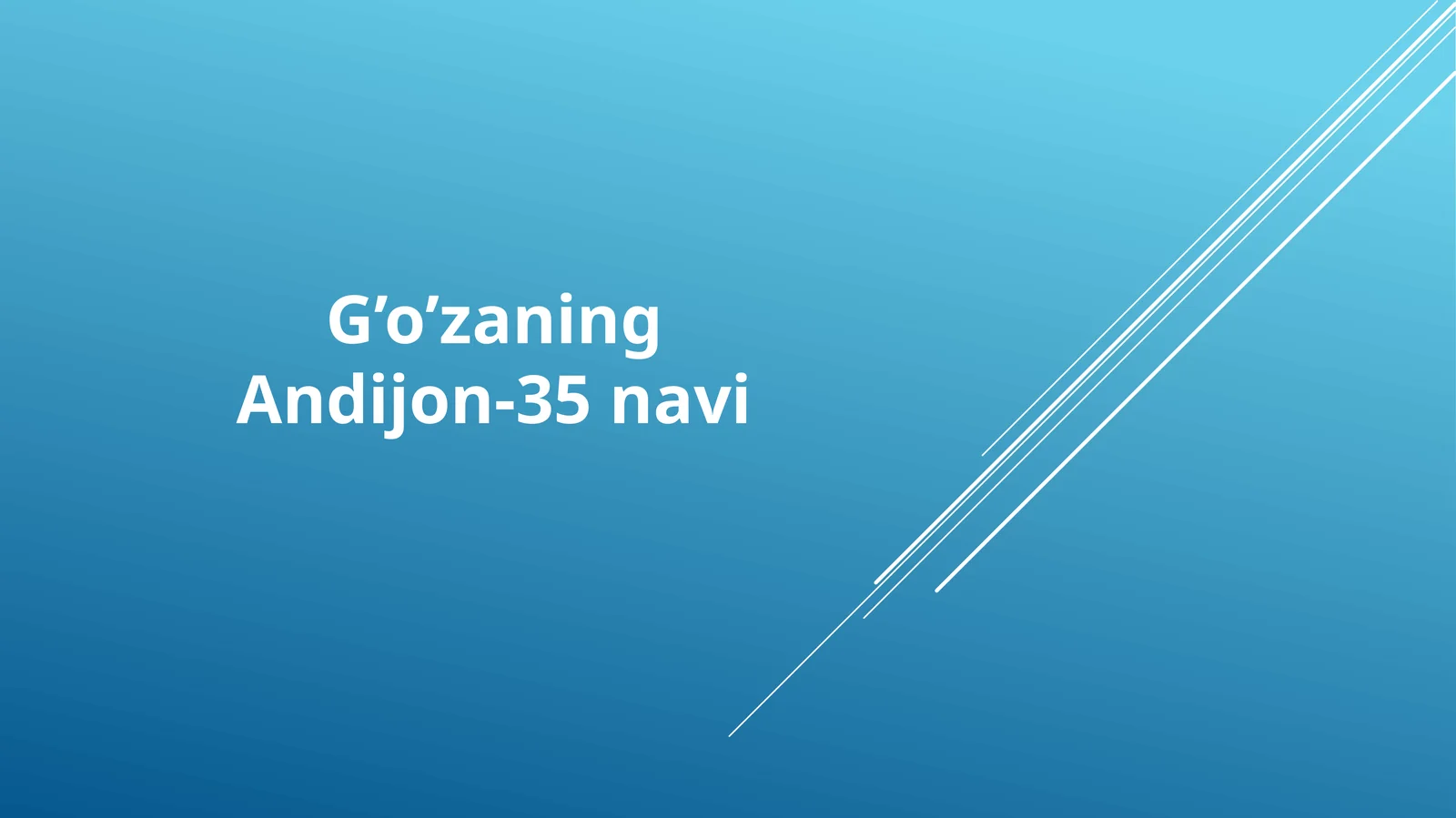 G’o’zaning Andijon-35 navi