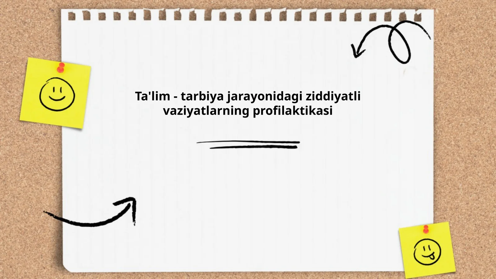 Ta'lim - tarbiya jarayonidagi ziddiyatli vaziyatlarning profilaktikasi