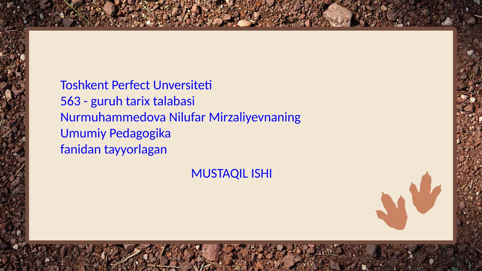 FOSSILS