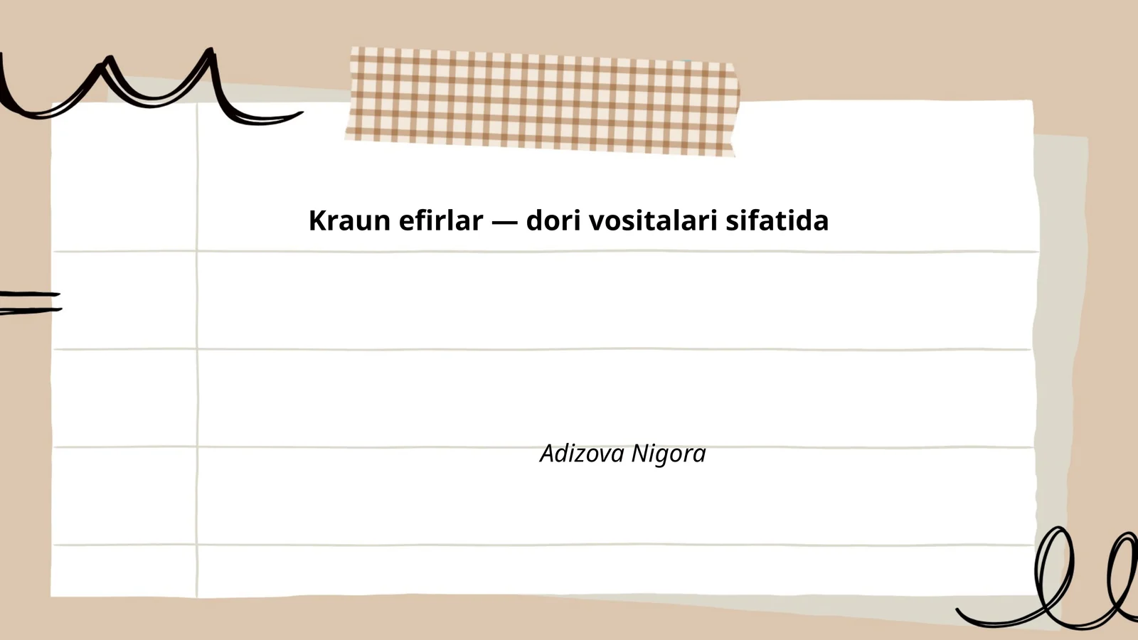 Kraun efirlar