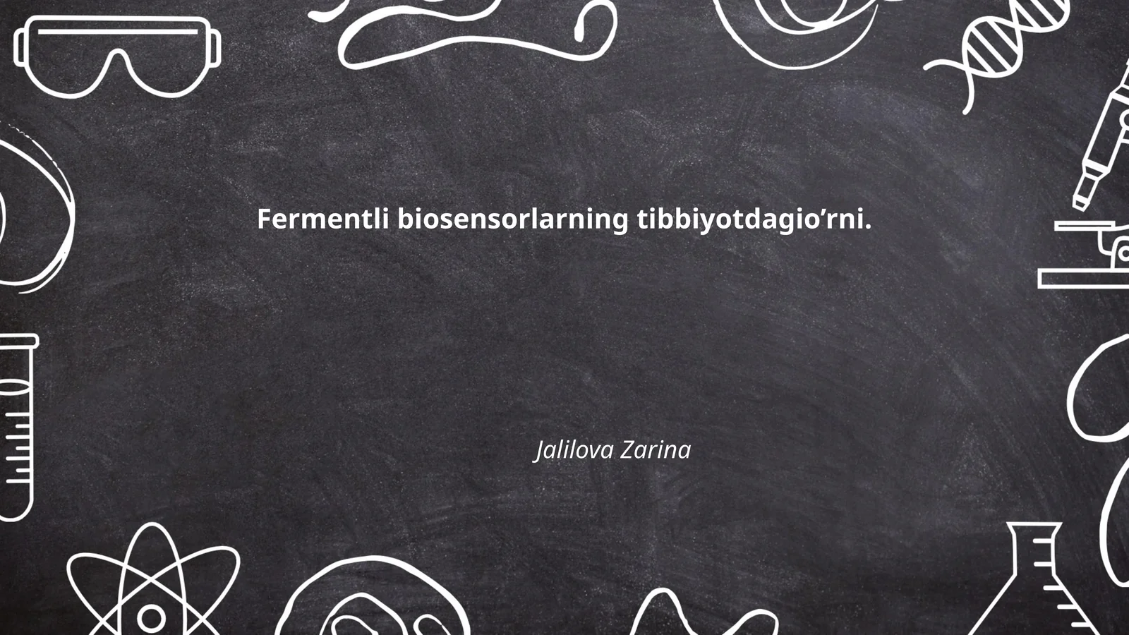 Fermentli biosensorlarning tibbiyotdagio’rni