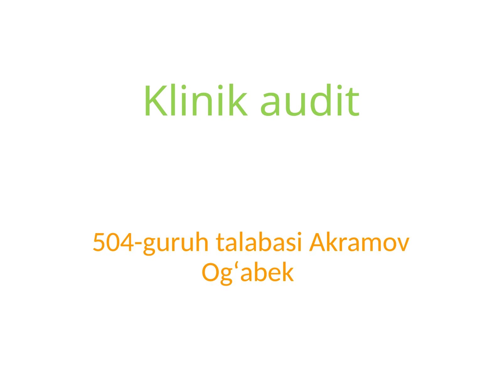 Klinikaudit