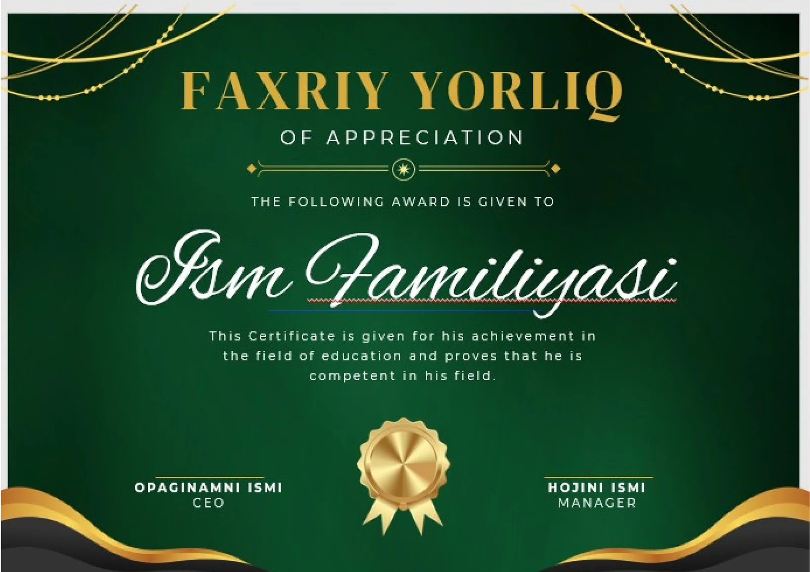 FAXRIY YORLIQ