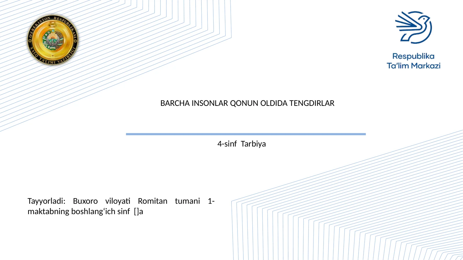 Buxoro viloyati Romitan tumani 1-maktab