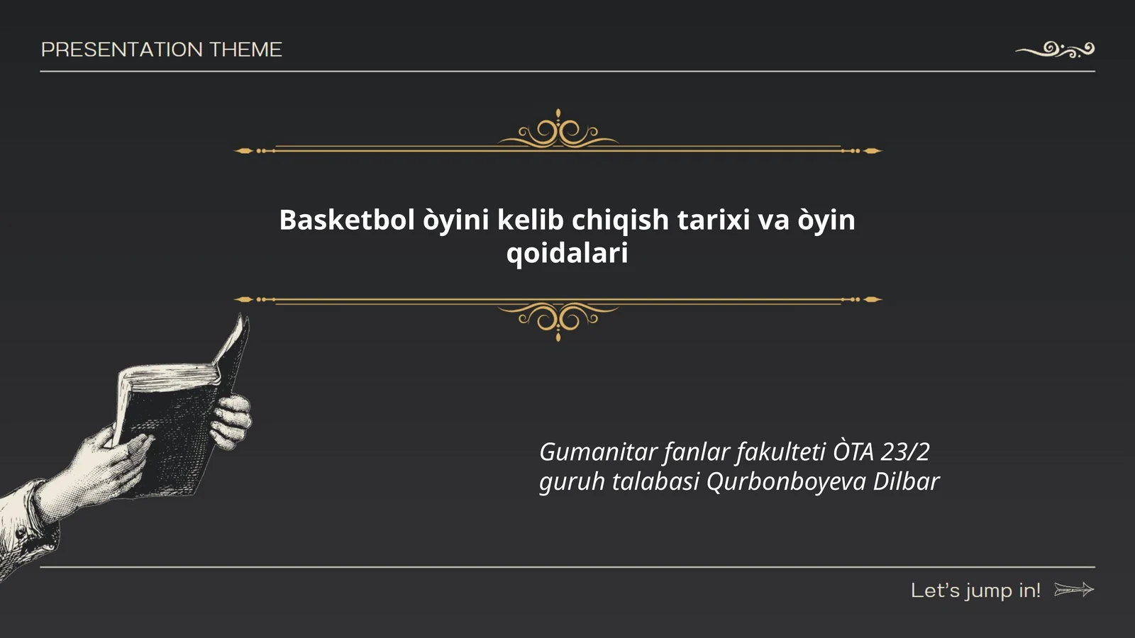 Basketbol òyini kelib chiqish tarixi va òyin qoidalari