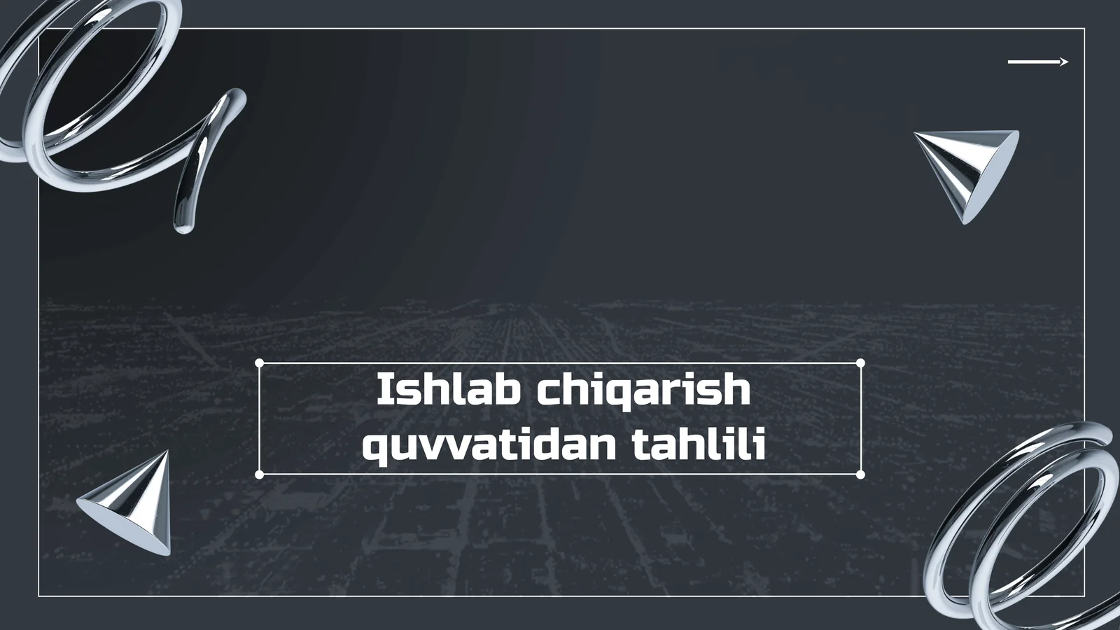 Ishlabchiqarish quvvatidan tahlili