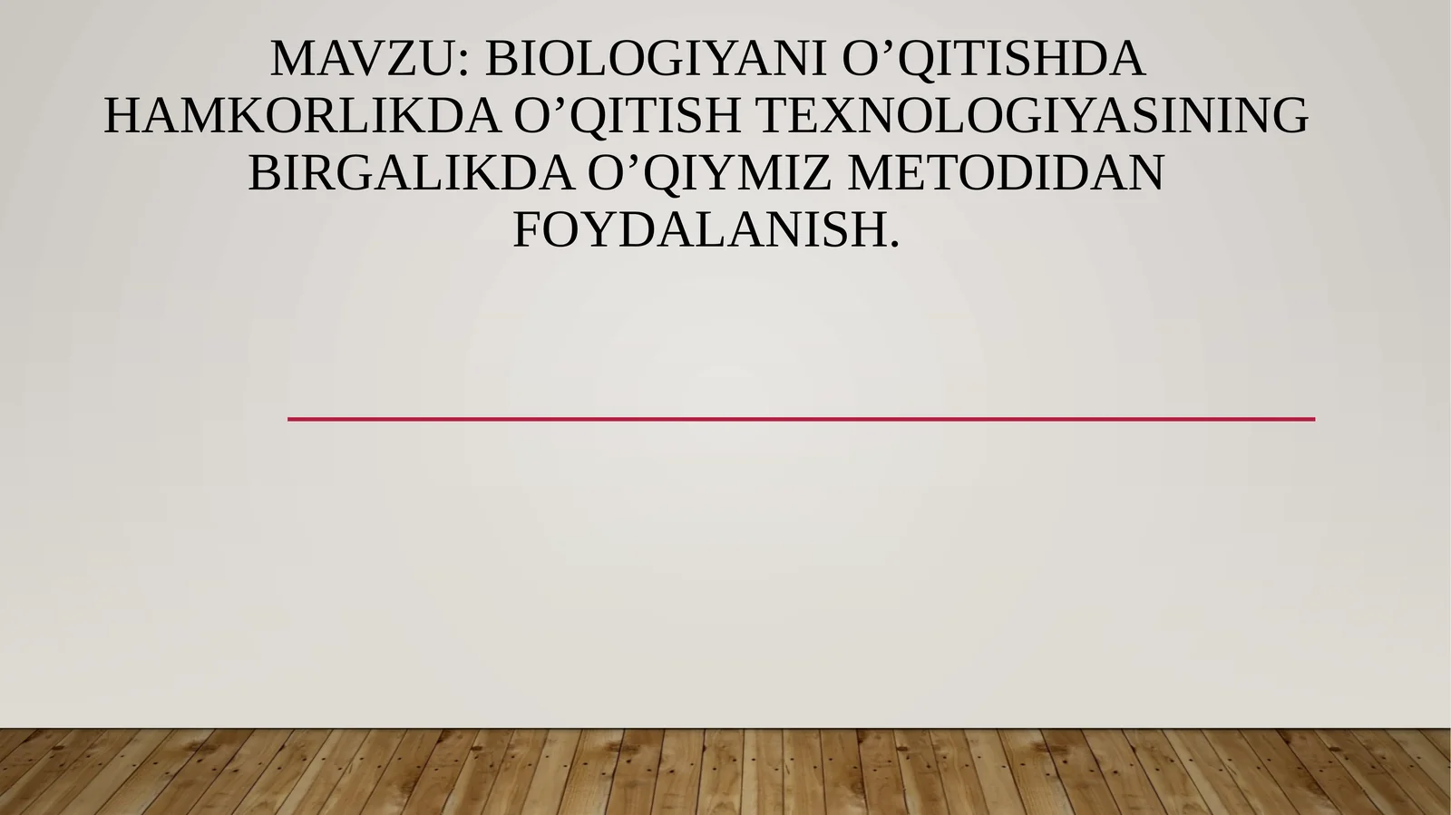 Biologiyanio’qitishdahamkorlikdao’qitishtexnologiyasiningbirgalikdao’qiymizmetodidanfoydalanish