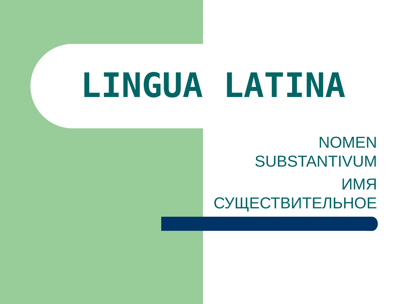 ИМЯ СУЩЕСТВИТЕЛЬНОЕ
