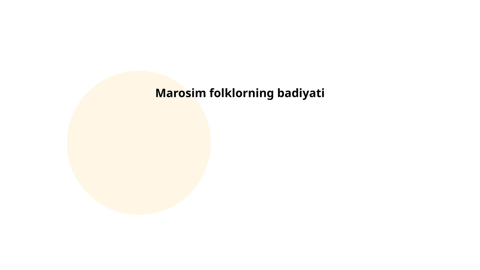 Marosim folklorning badiyati