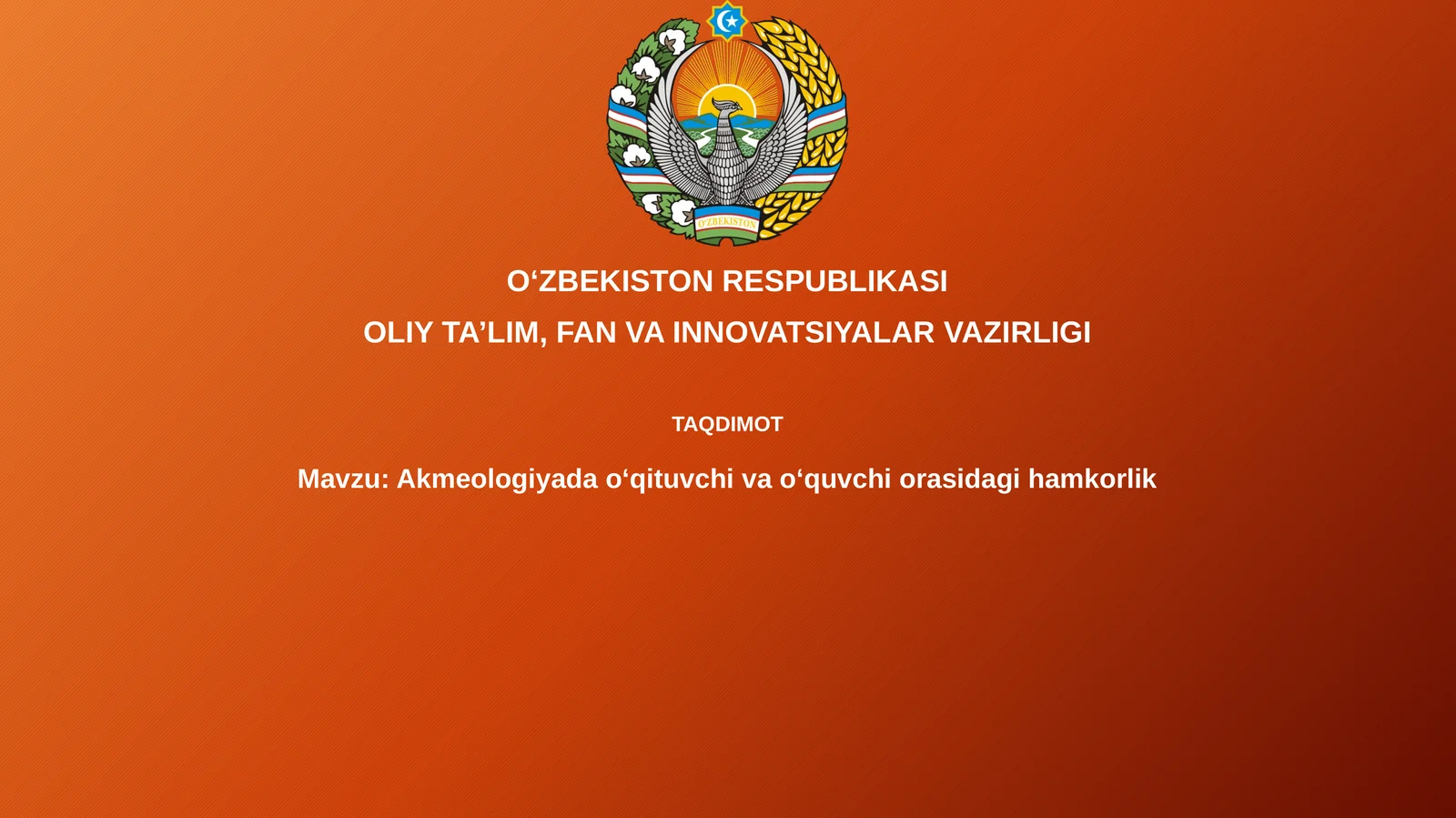 Akmeologiyada o'qituvchi va talaba hamkorligining mohiyati va shakllari