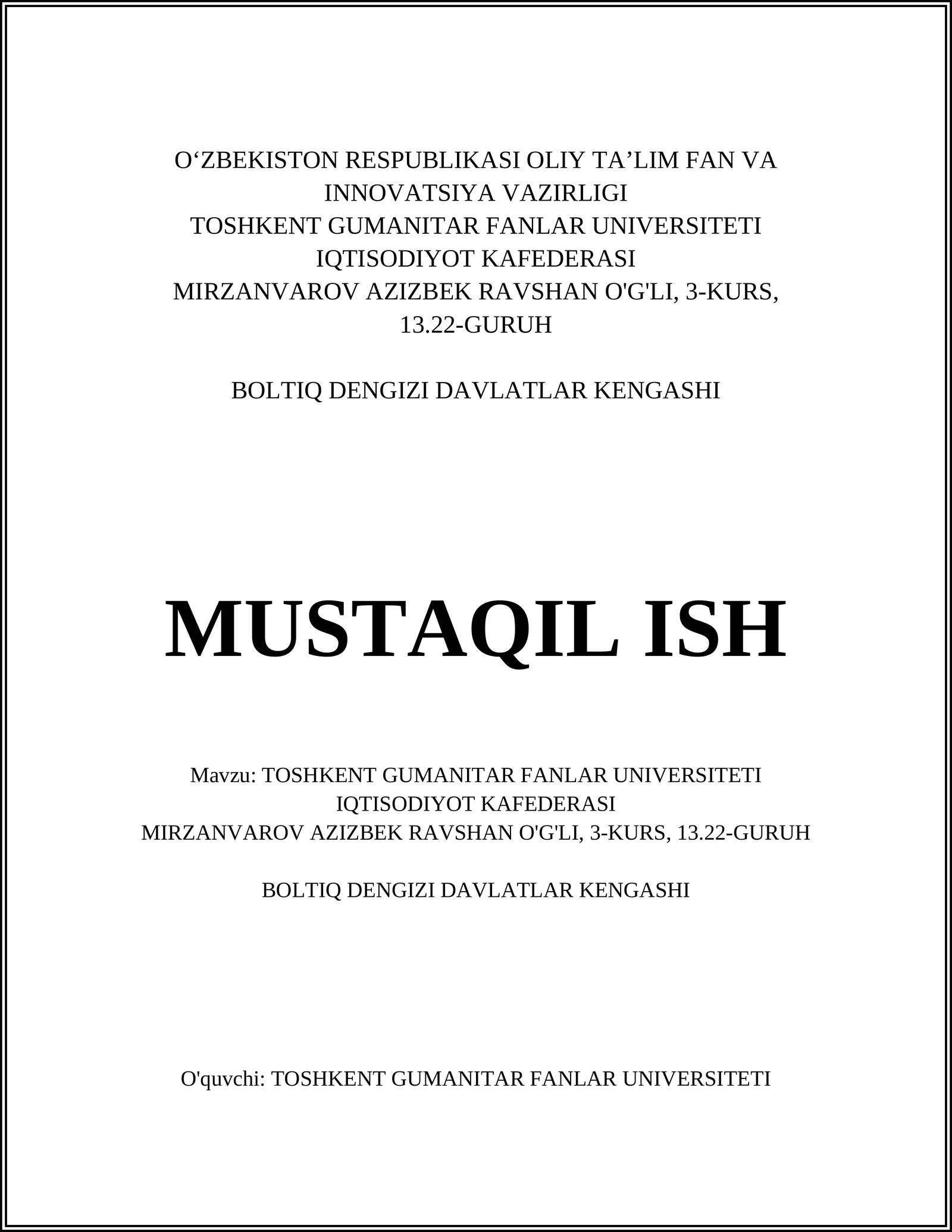 BOLTIQ DENGIZI DAVLATLAR KENGASHI