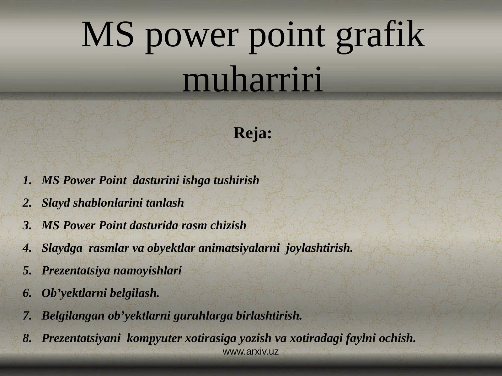 MS power pointgrafikmuharriri