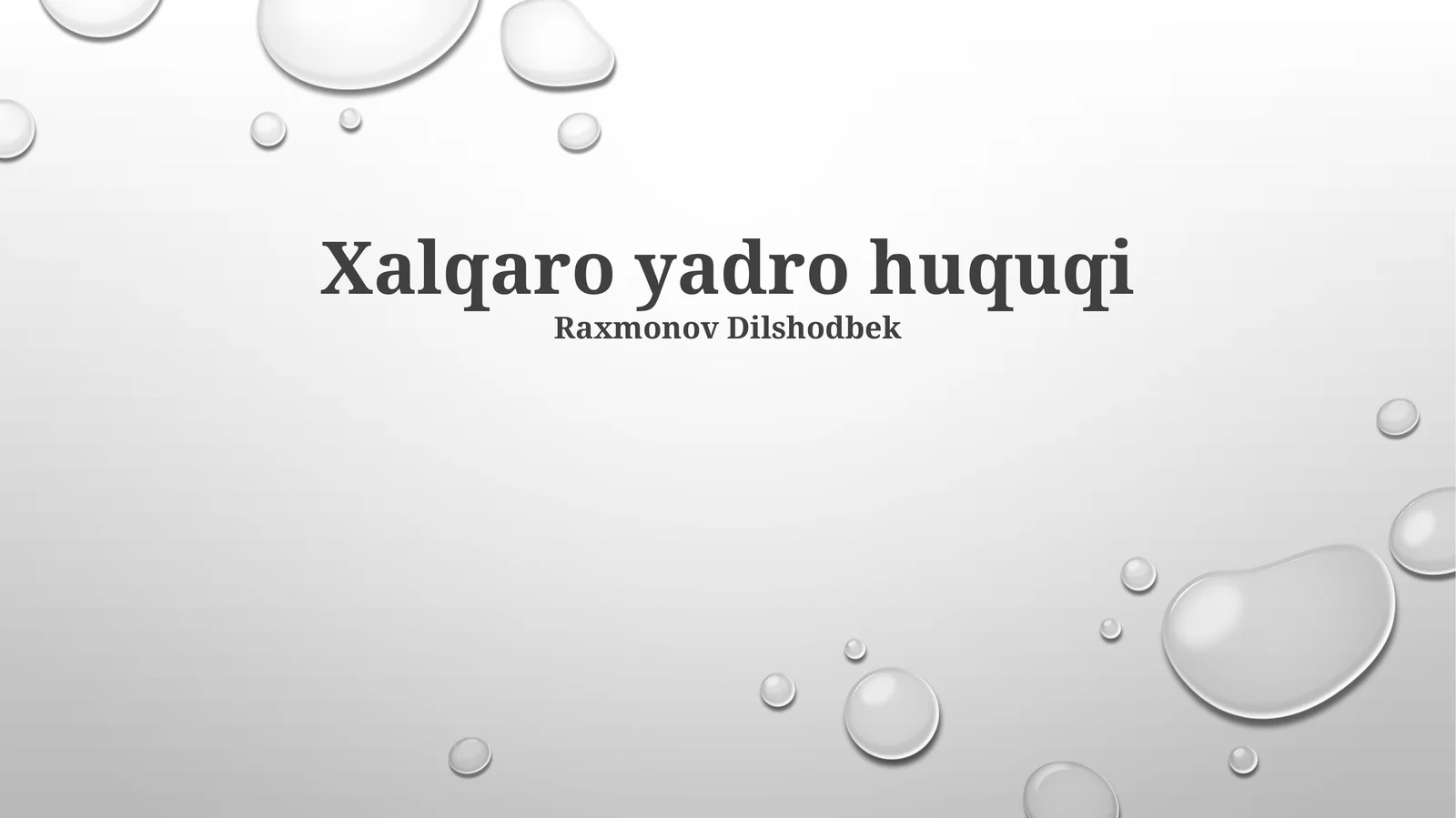 Xalqaro yadro huquqi