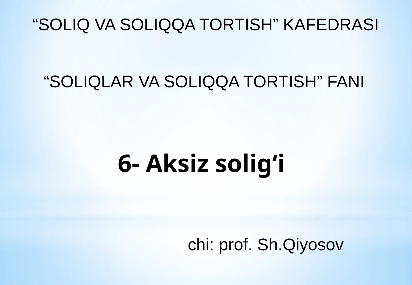 Aksiz solig‘i