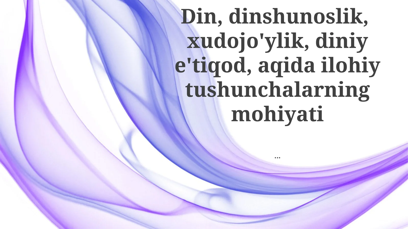 Taqvo va Din E'tiqodi Amaliyoti
