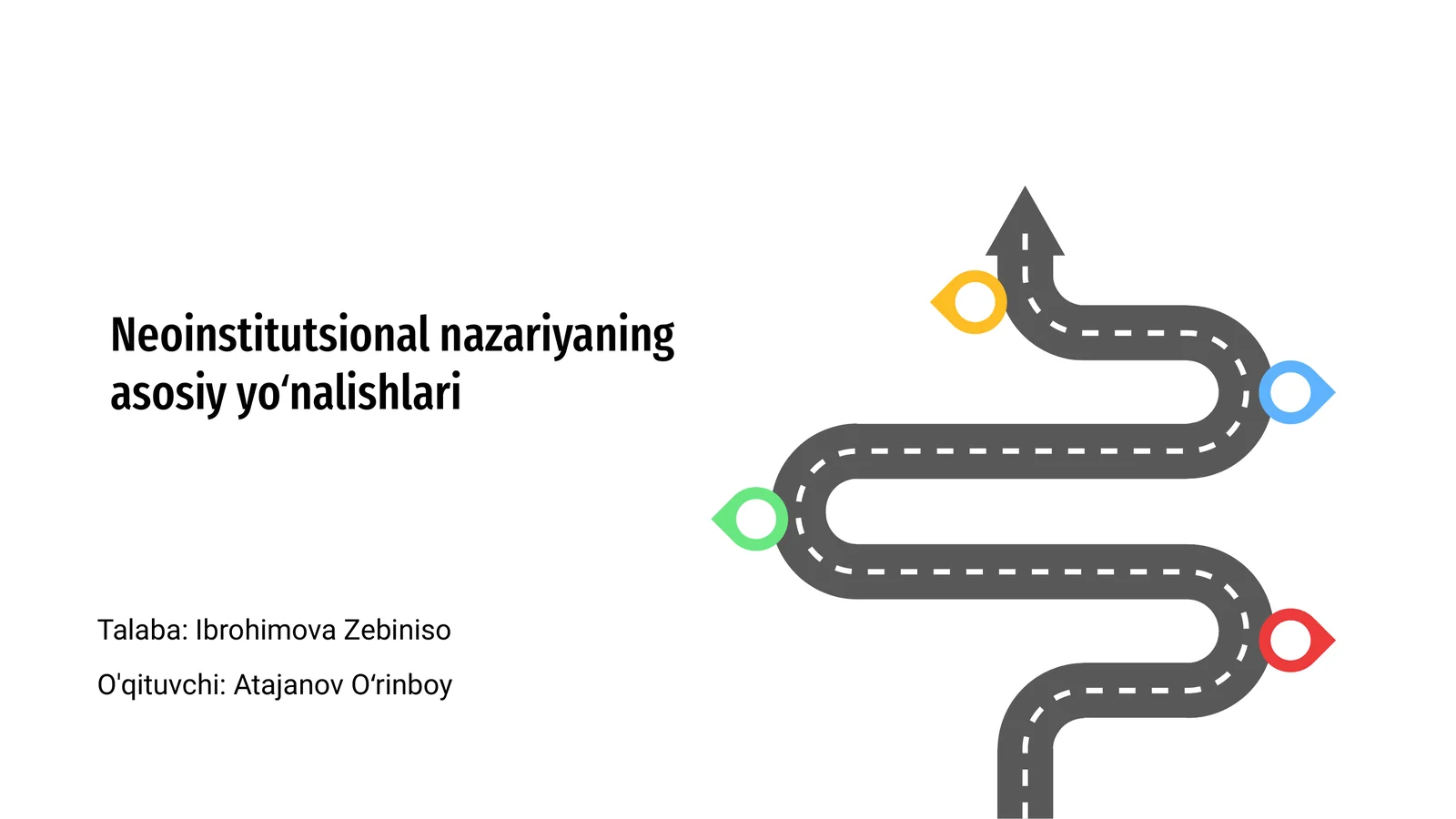 Neoinstitutsional nazariyaning asosiy yoʻnalishlari