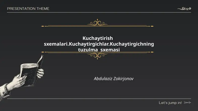 Kuchaytirish sxemalari.Kuchaytirgichlar.Kuchaytirgichning tuzulma sxemasi