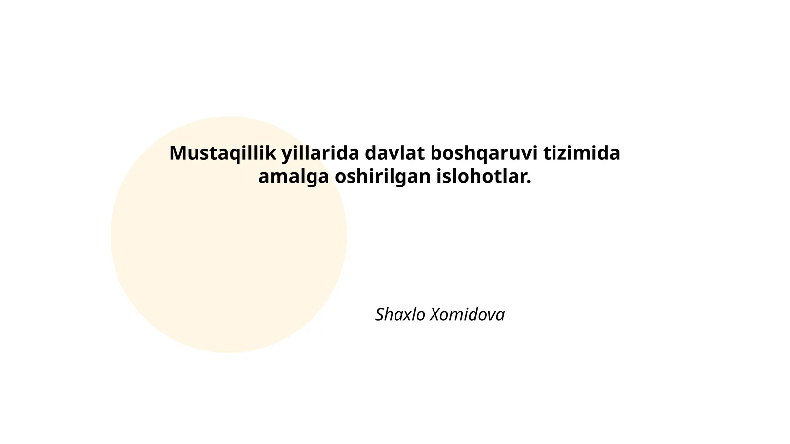 O'zbekiston Respublikasining Konstitutsiyasini qabul qilish