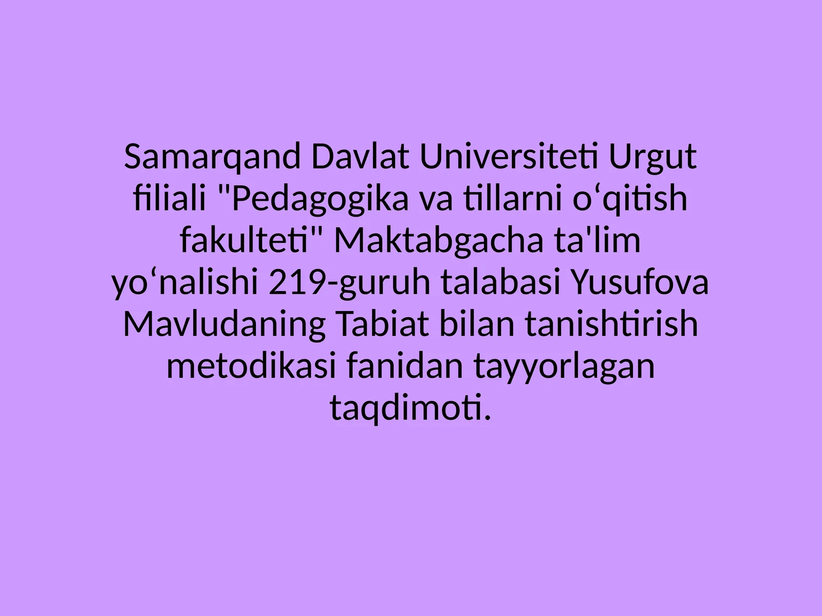 Tabiat materiallaridan koʻrgazma tashkil etish