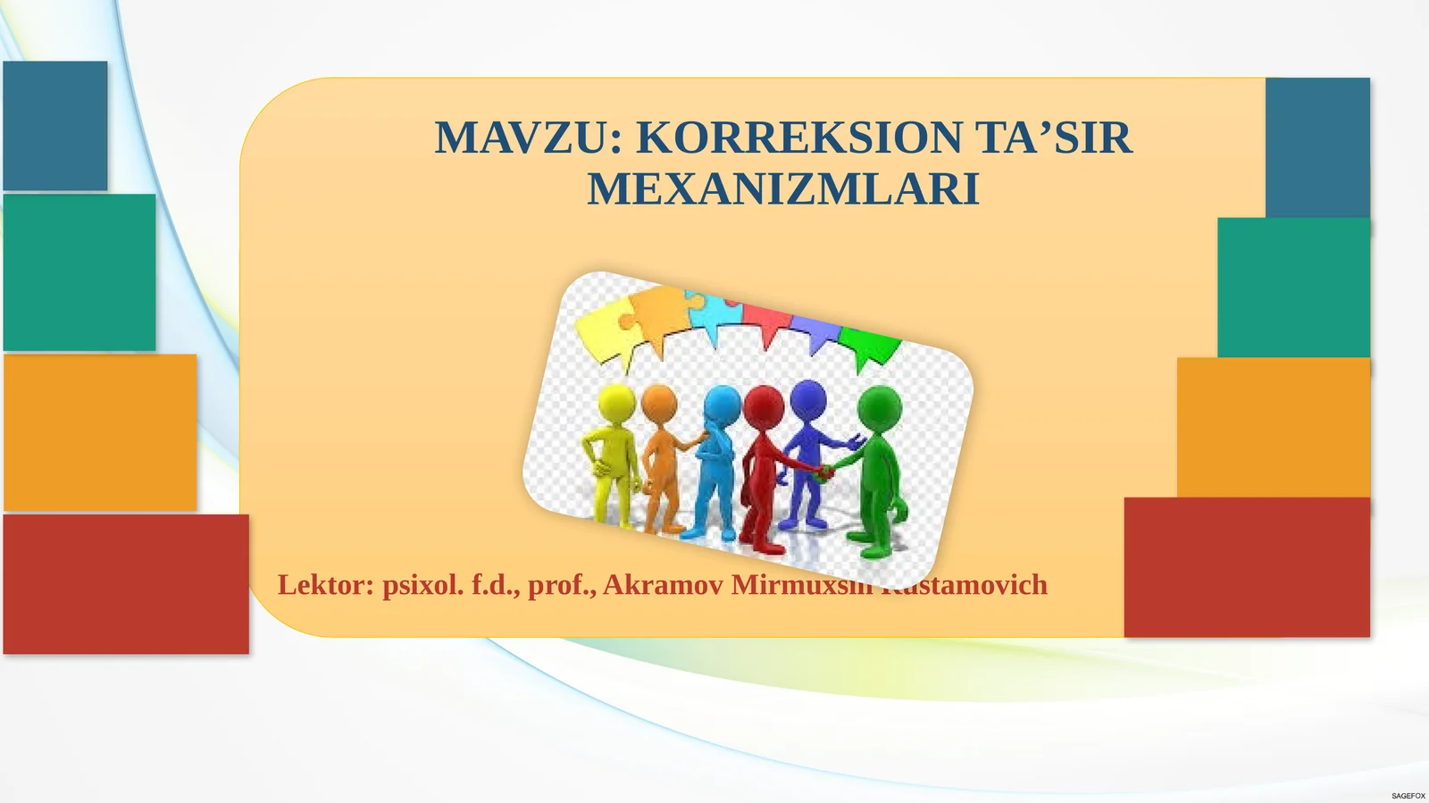 KORREKSIONTAʼSIRMEXANIZMLARI
