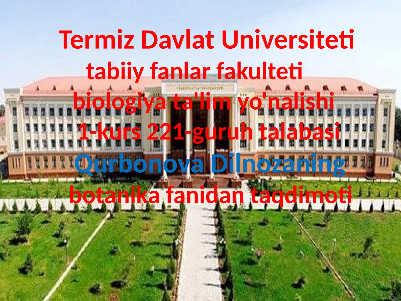 botanikafanidantaqdimoti