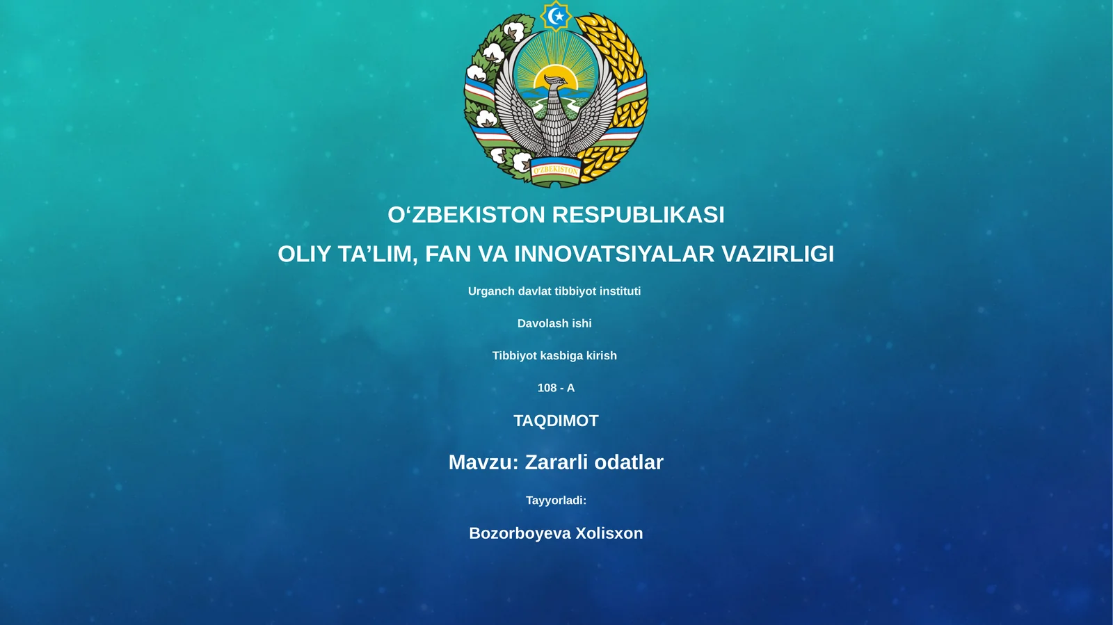 Zararli odatlar