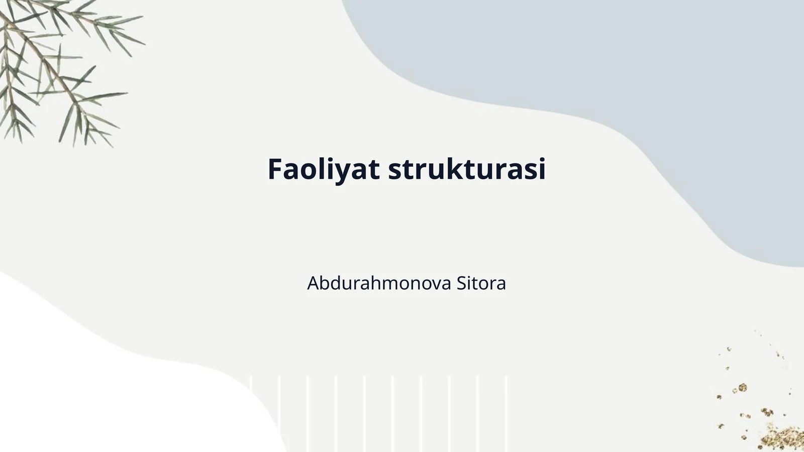 Faoliyat strukturasi