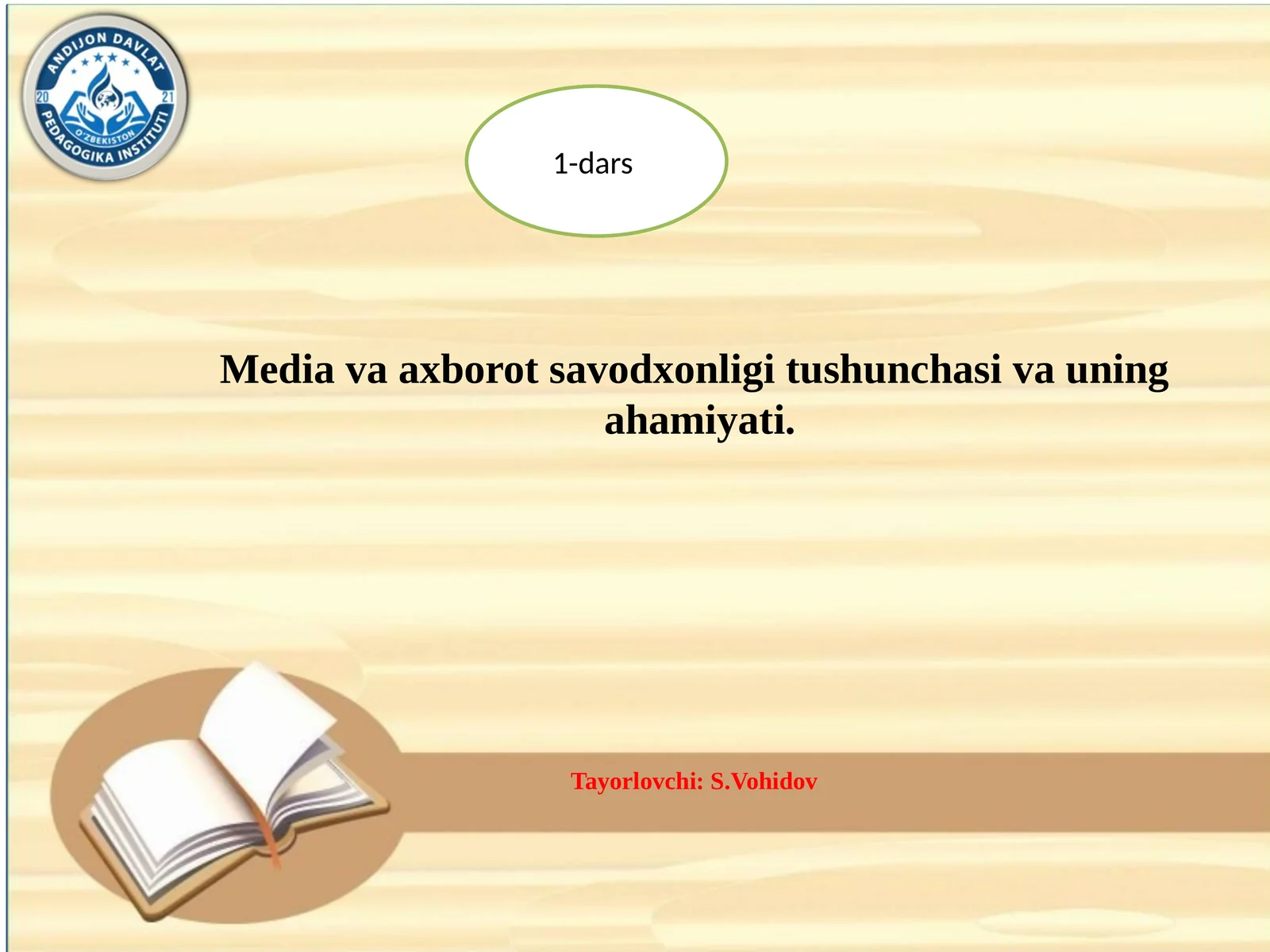 Media va axborot savodxonligi tushunchasi va uning ahamiyati