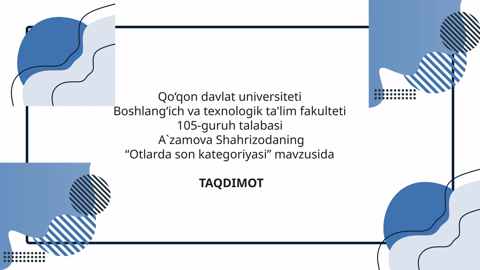 Otlarda son Kategoriyasi
