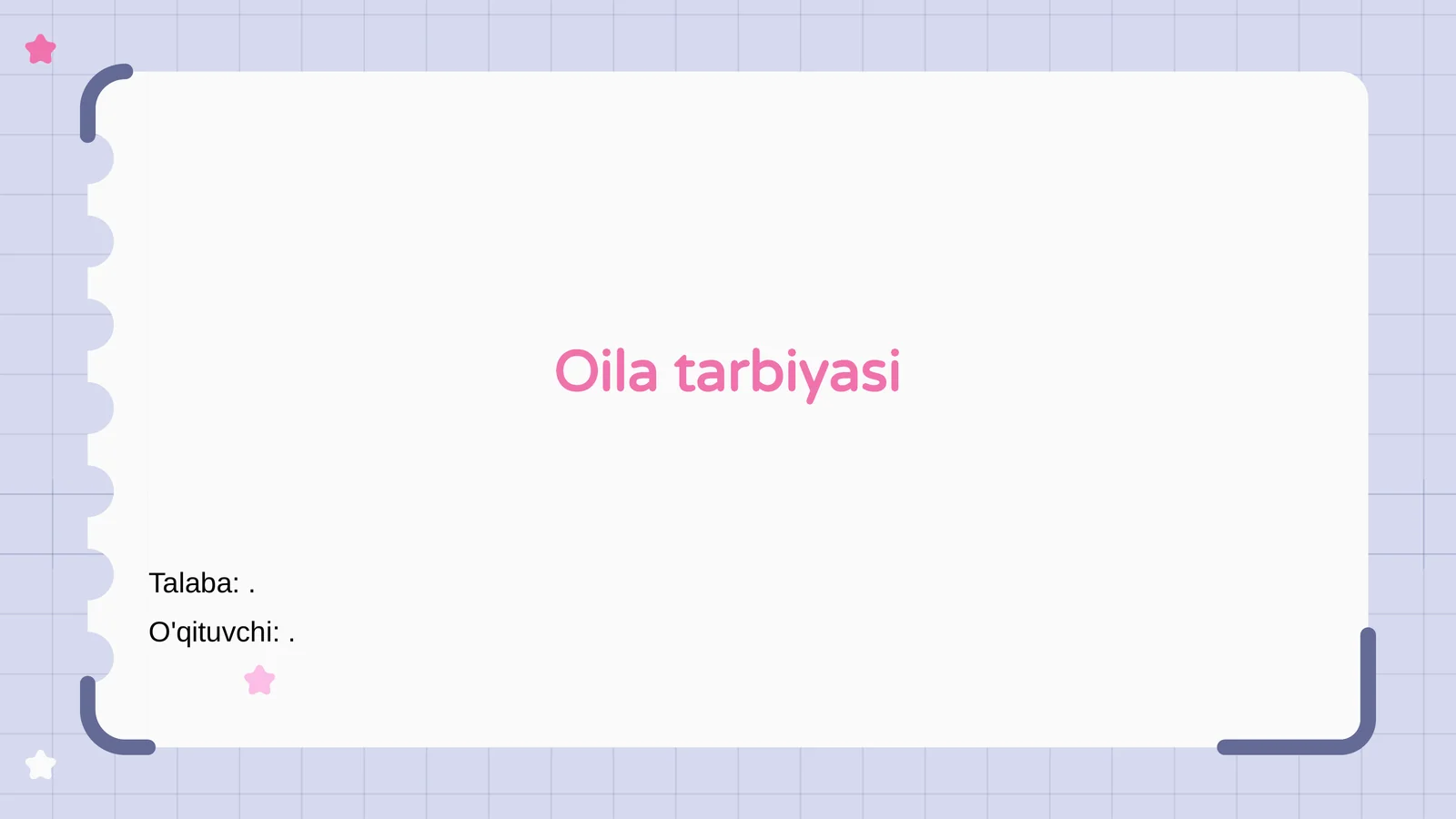 Oila tarbiyasi