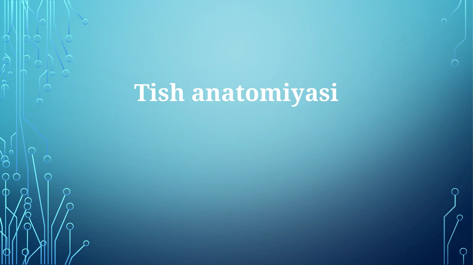 Taloq anatomiyasi va gistologiyasi
