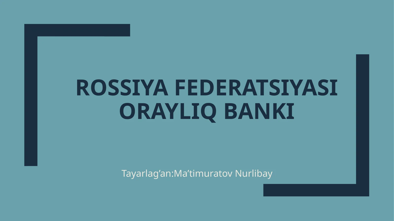 Rossiyafederatsiyasiorayliqbanki