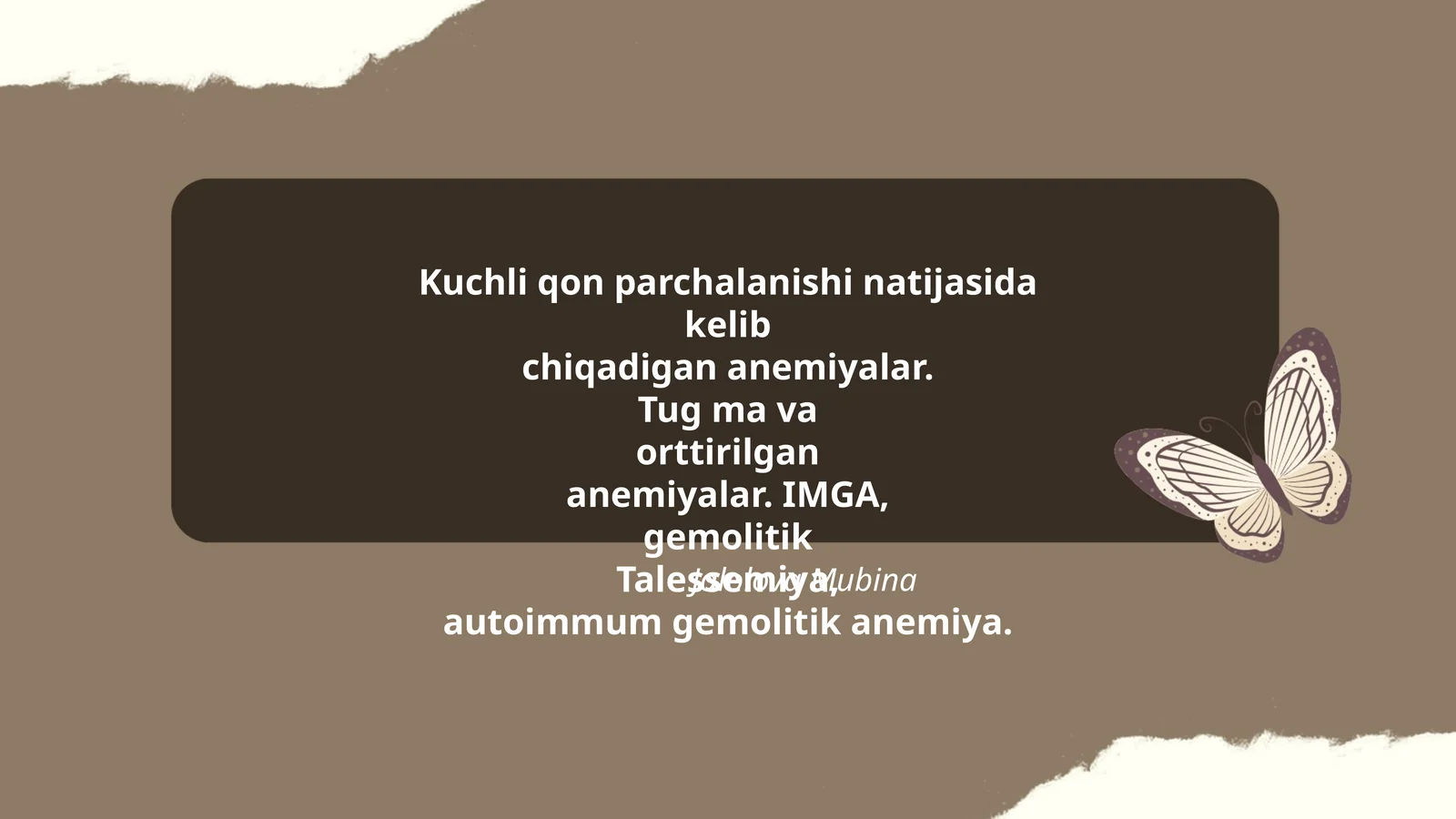 Kuchli qon parchalanishi (gemoliz)ning patofiziologiyasi