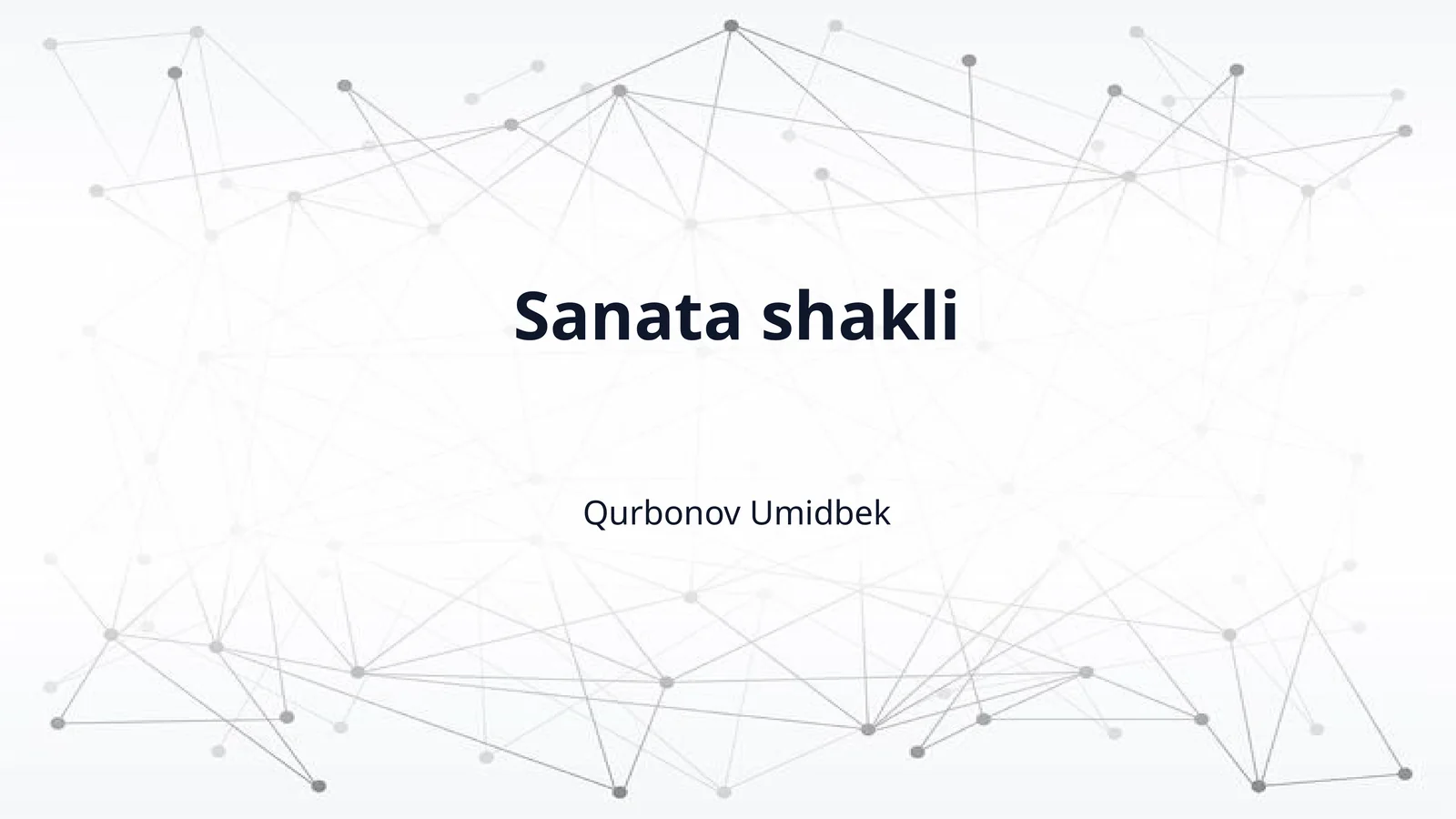 Sanata shakli