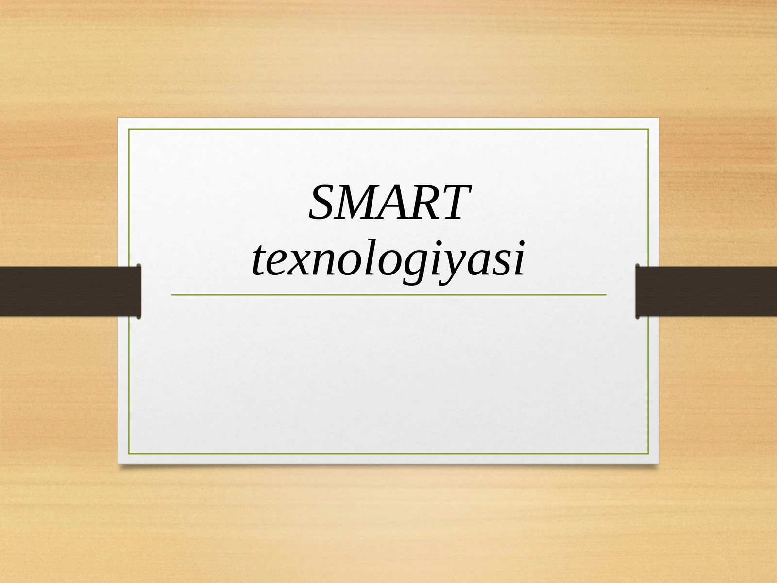 SMARTtexnologiyasi