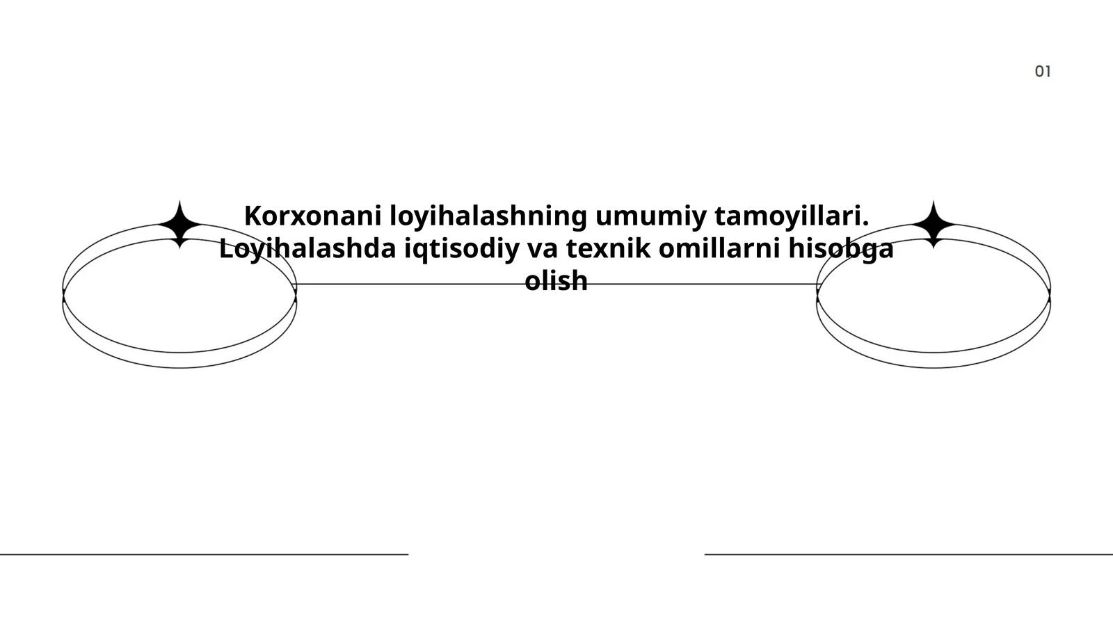 Korxonani loyihalashning umumiy tamoyillari