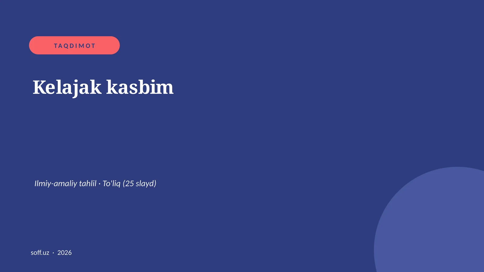 Kelajak kasbim