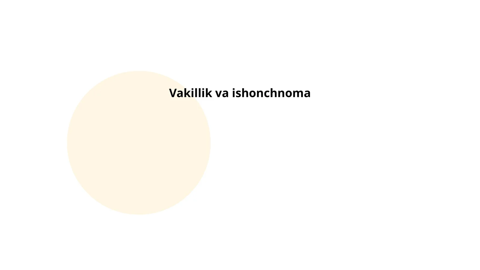 Ishonchnoma va vakillik tushunchasi