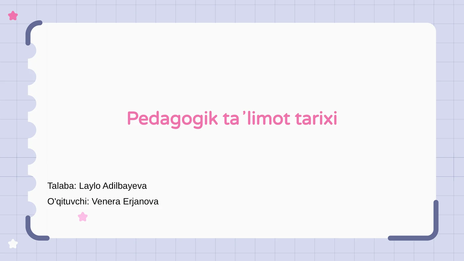Pedagogik taʼlimot tarixi