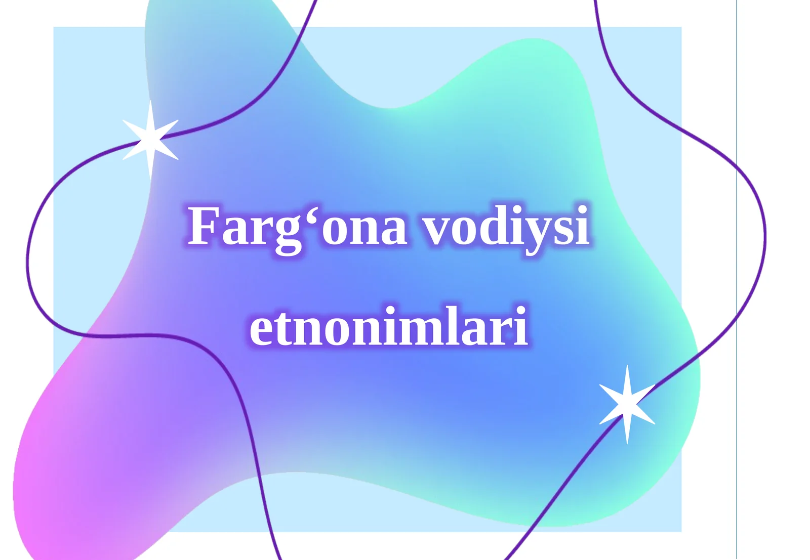 Farg‘ona vodiysi etnonimlari