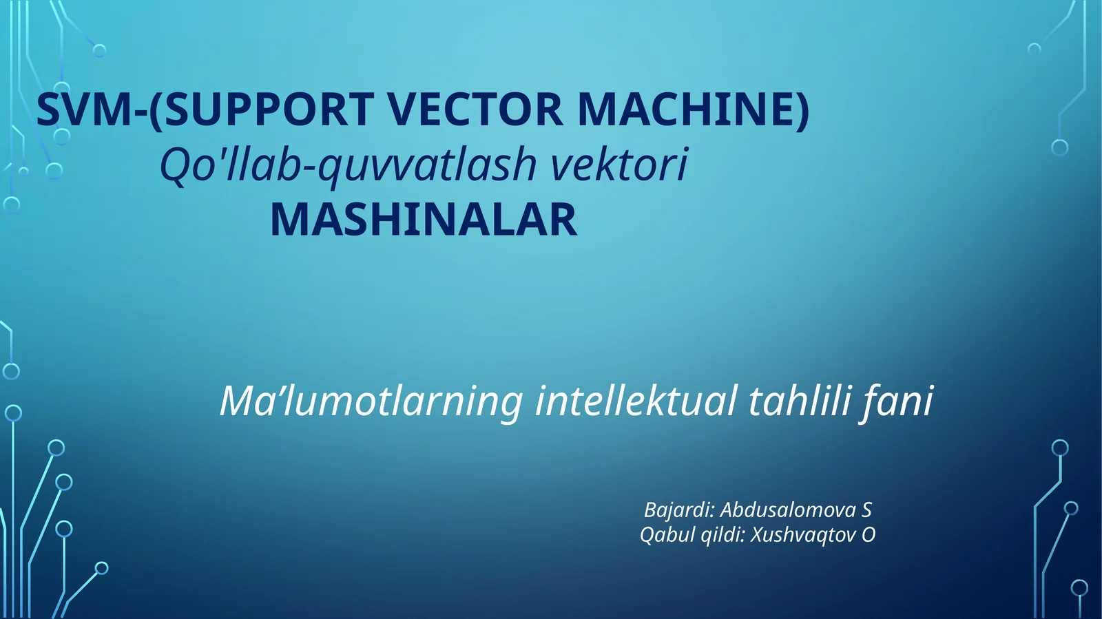 SVM-(support vector machine)