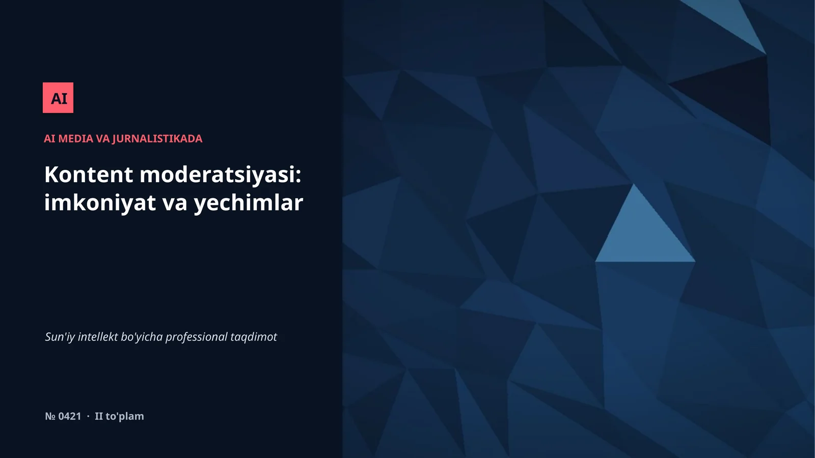 AI MEDIA VA JURNALISTIKADA