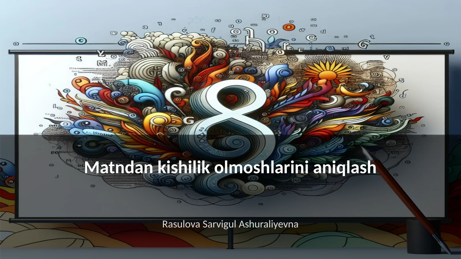 Matndan kishilik olmoshlarini aniqlash