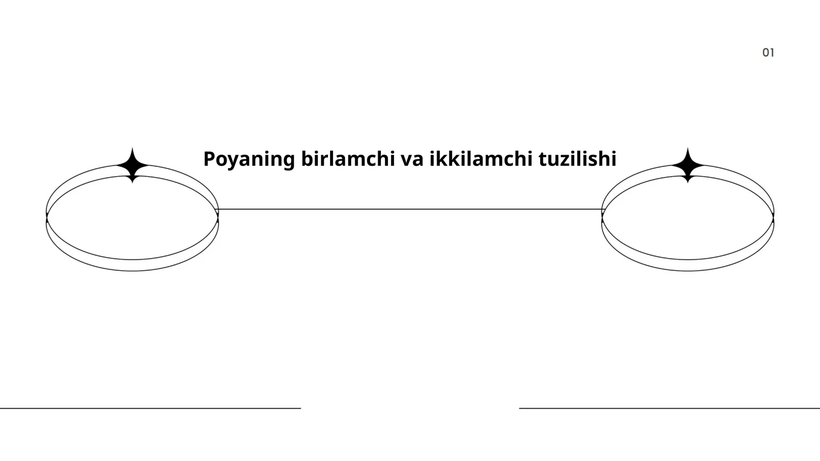 Poyaning birlamchi va ikkilamchi tuzilishi
