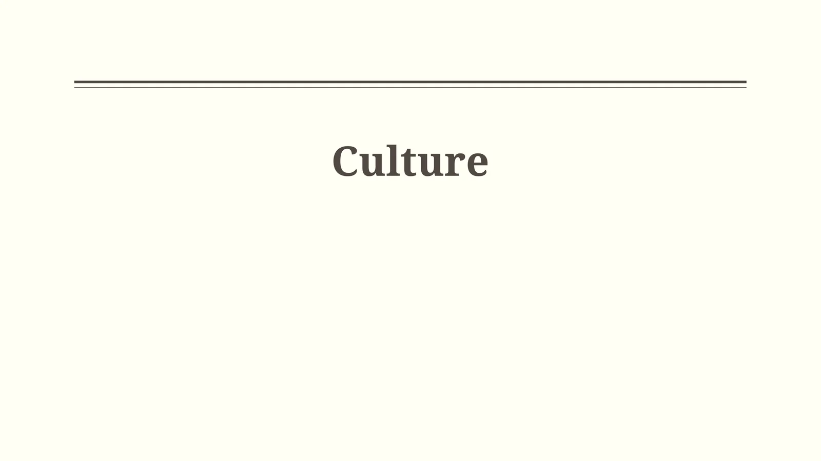 Dimensions of Culture