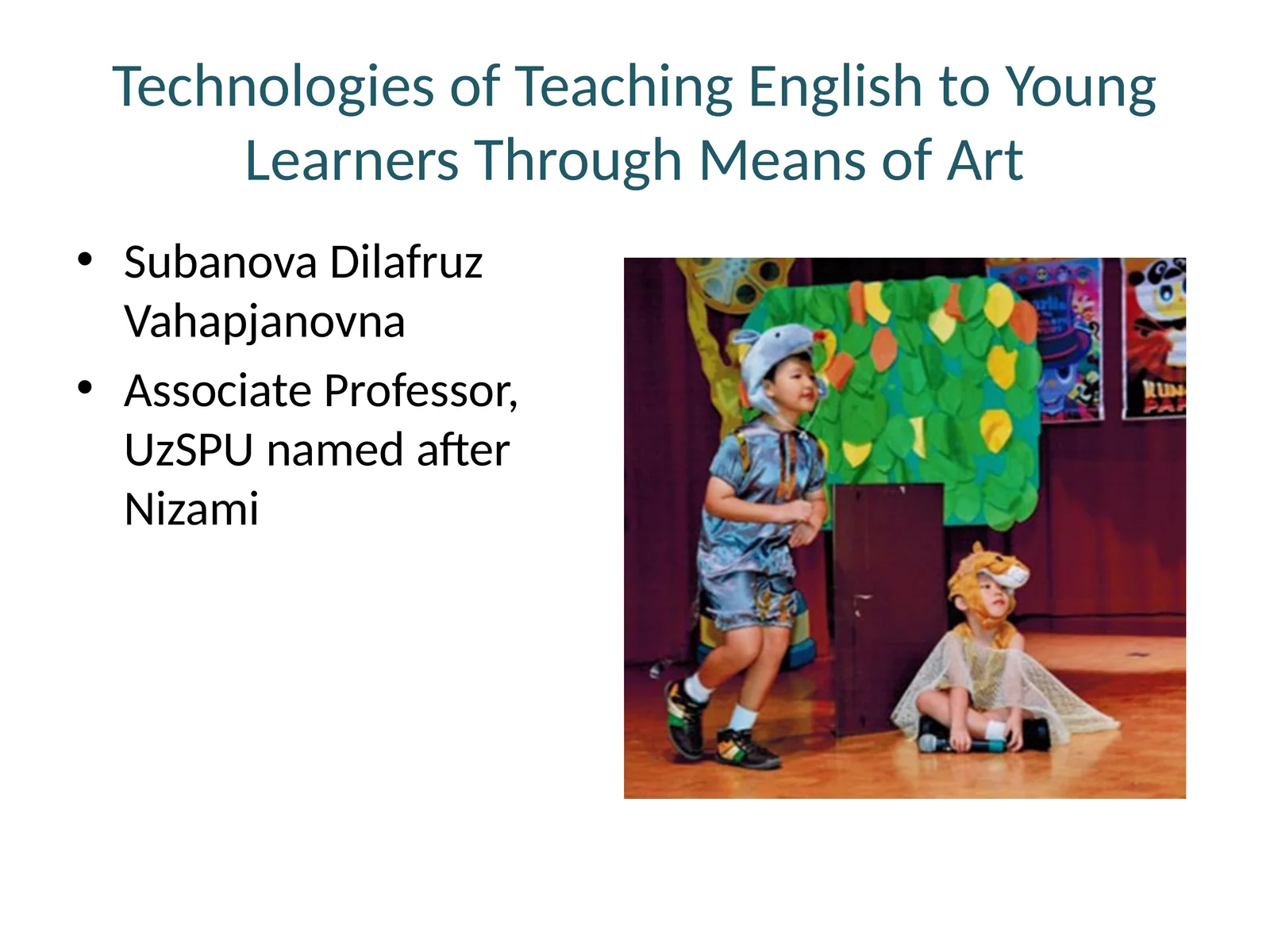 Technologies of Teaching English to Young Learners Through Means of Art