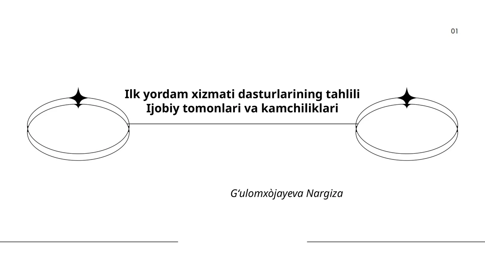 Ilk yordam xizmati dasturlarining tahlili