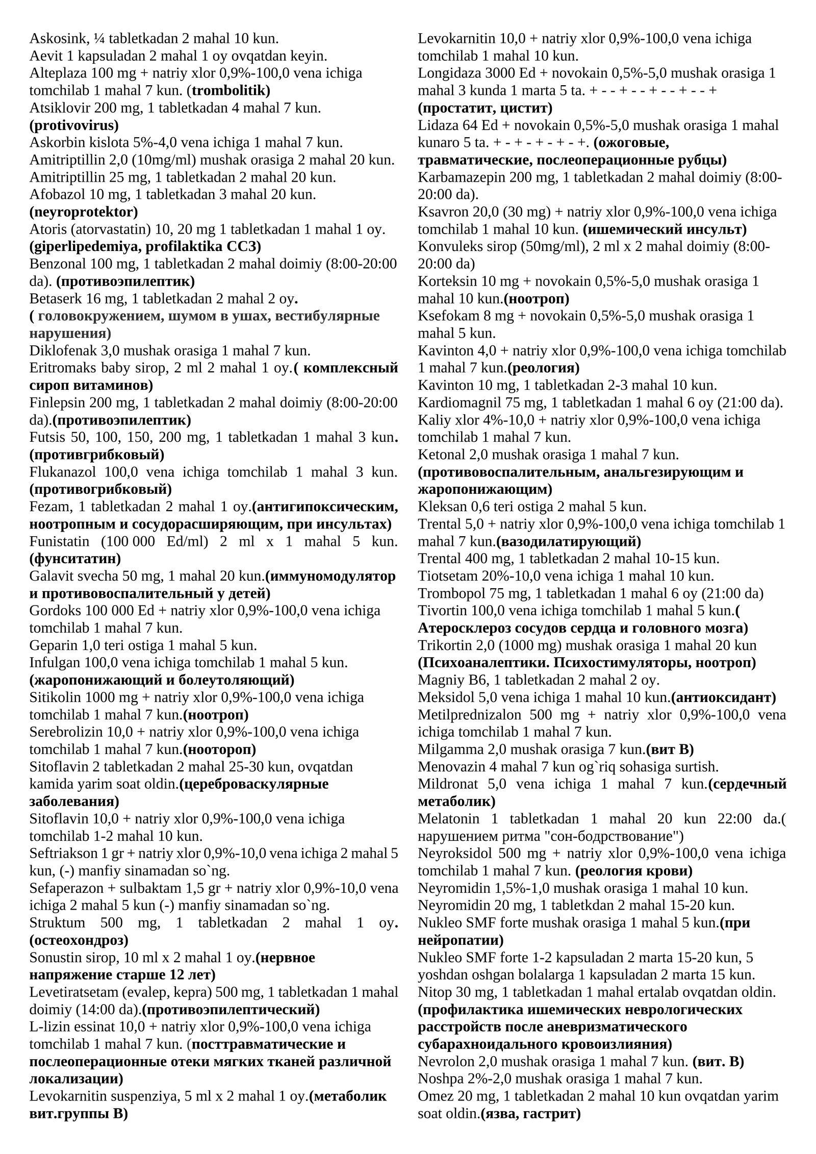 Atoris (atorvastatin) 10, 20 mg