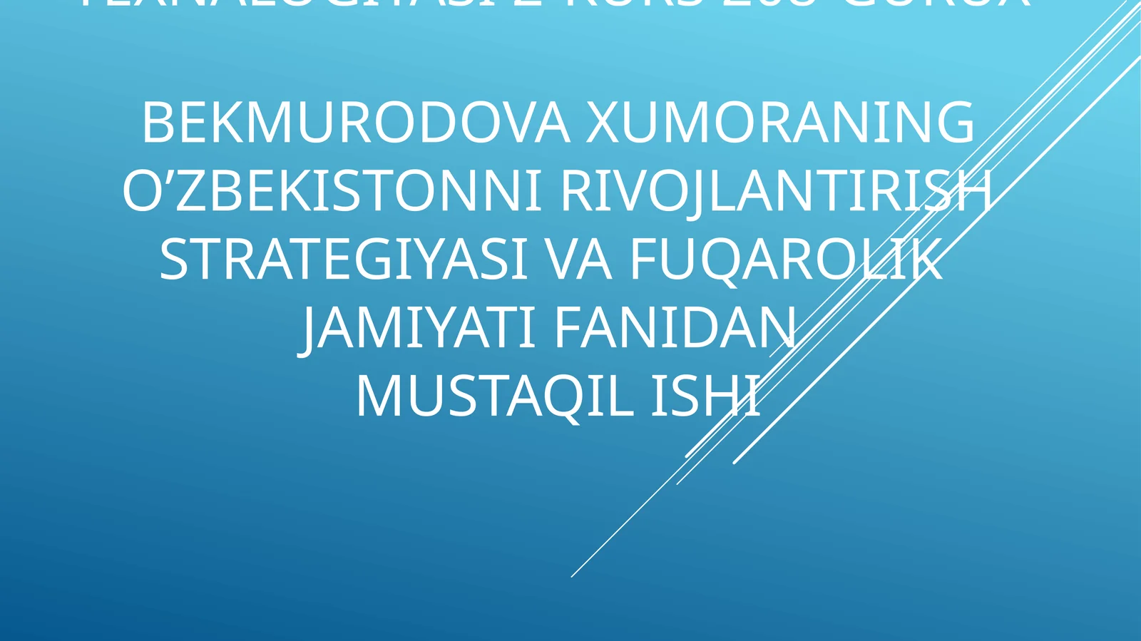 AgrarUniversiteti filiali Agrologistika va Biznes Dorivoro’simliklarni yetishtirish va qayta ishlashtexnalogiyasi