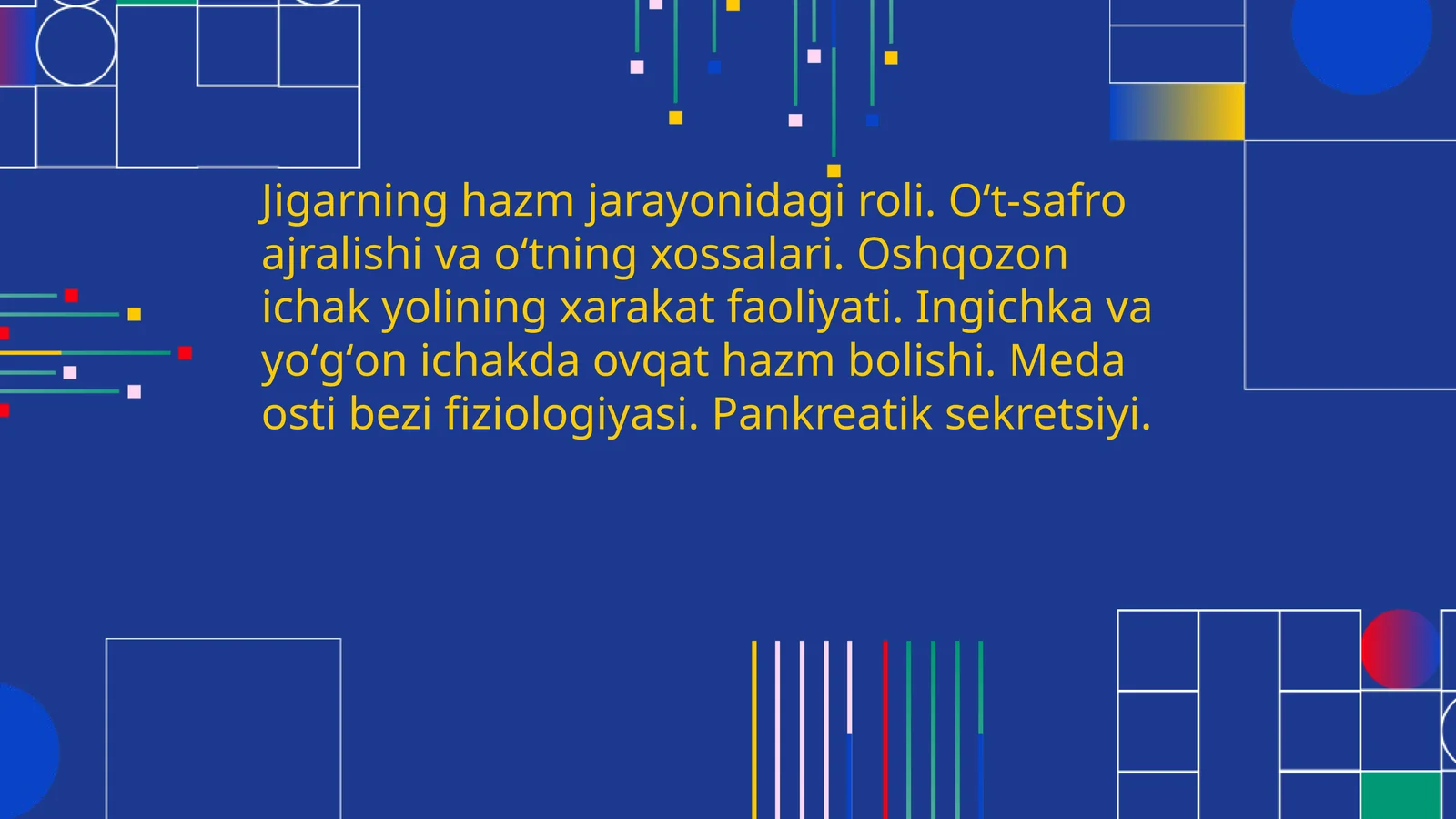 Jigarning hazm jarayonidagi roli
